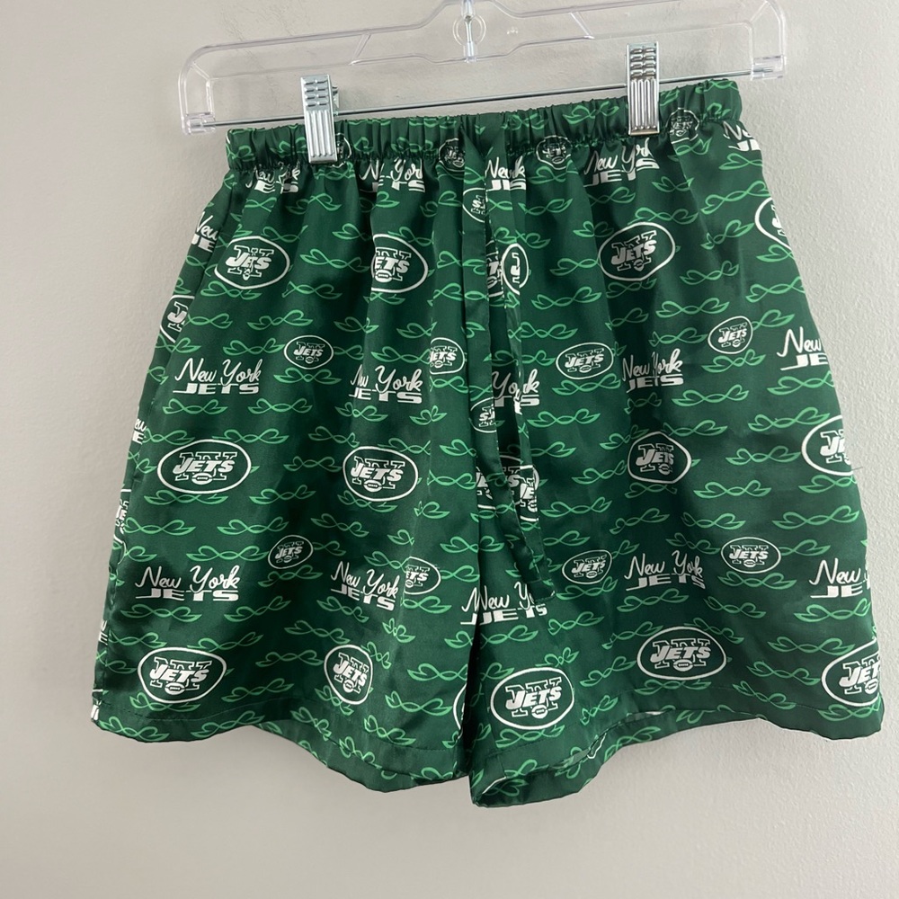 NFL For Her Women’s  NY Jets silky‎ pajama shorts bottoms Pockets size small
